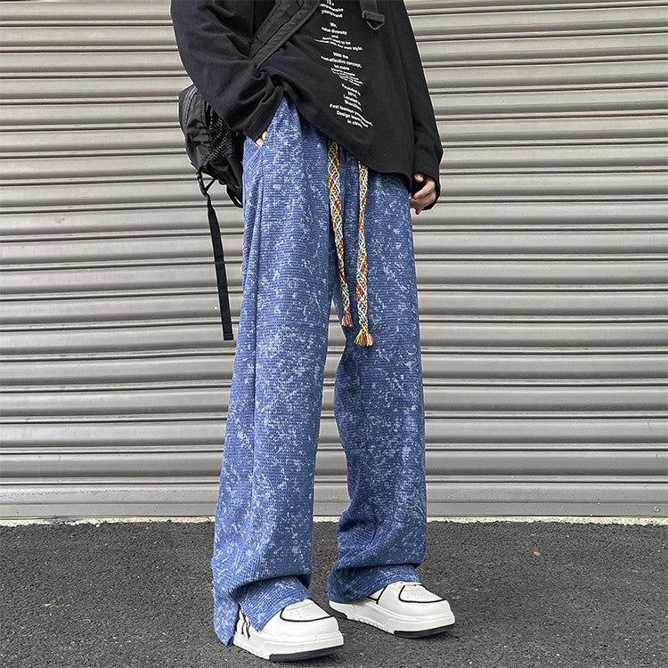 Glitch Textured Pant Men's Clothing