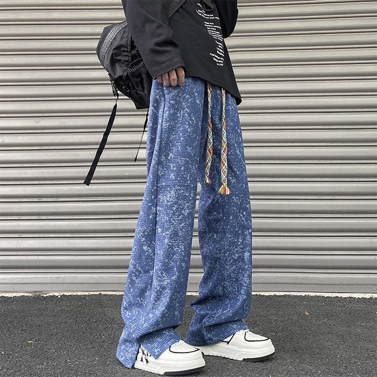 Glitch Textured Pant Men's Clothing