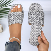 Prim Woven Flats Black Women's Footwear