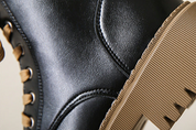 Fleece Lined Combat Boots Women's Footwear