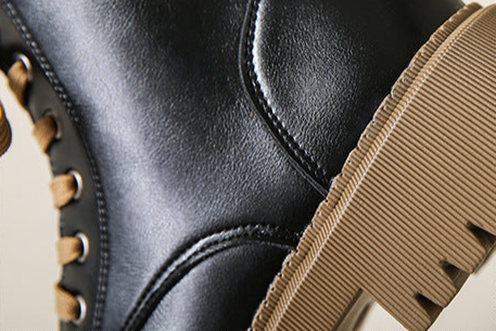 Fleece Lined Combat Boots Women's Footwear