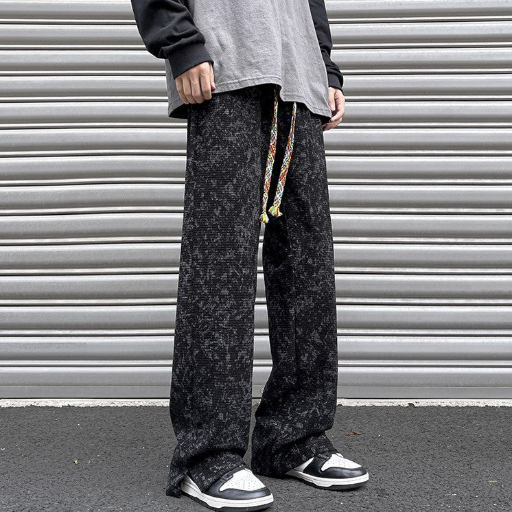 Glitch Textured Pant Men's Clothing