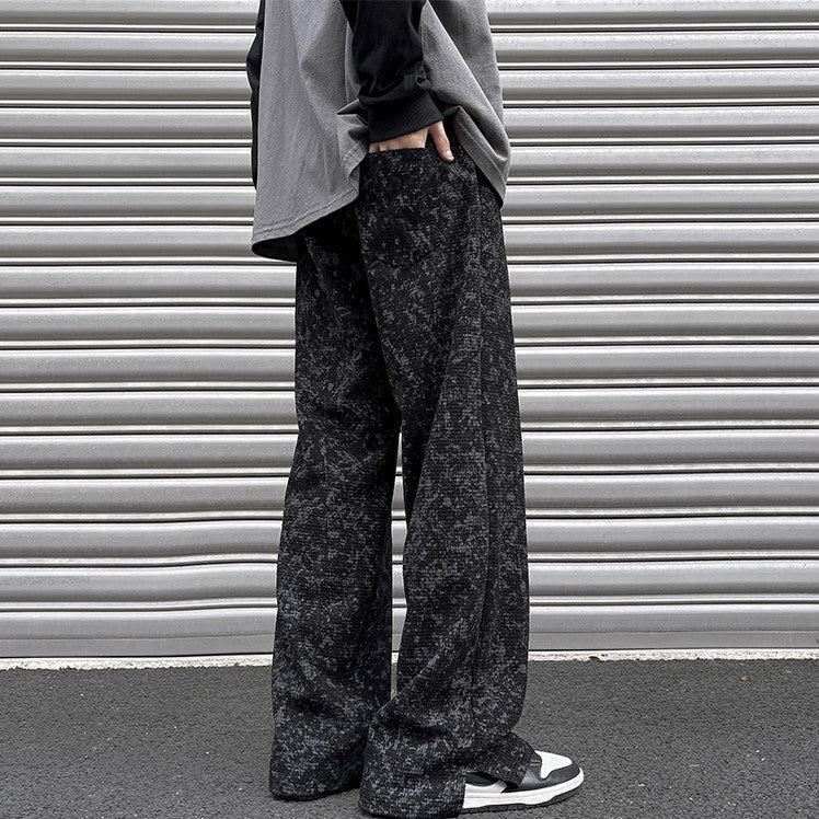 Glitch Textured Pant Men's Clothing