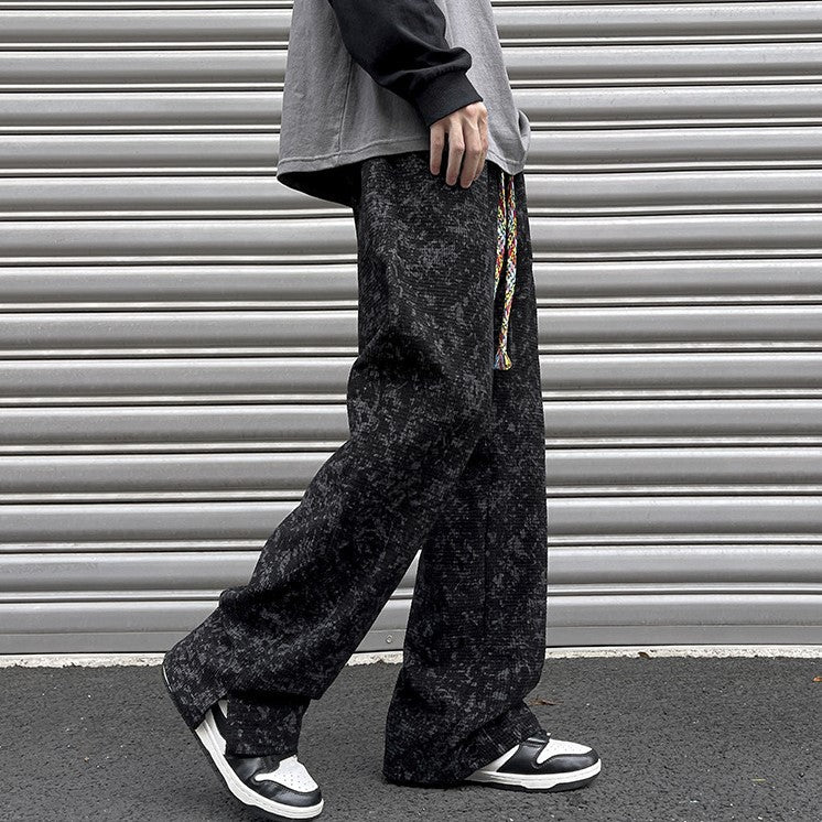 Glitch Textured Pant Men's Clothing