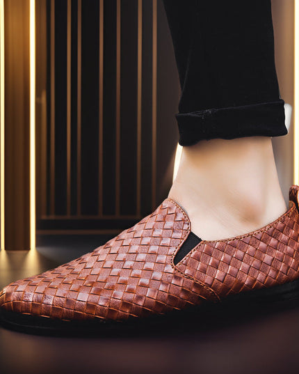 Stock Woven Slip-on Men's Footwear