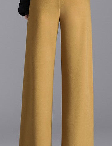 Buttoned Straight Leg Pant Women's Clothing