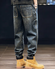 V Line Denim Jogger Men's Clothing