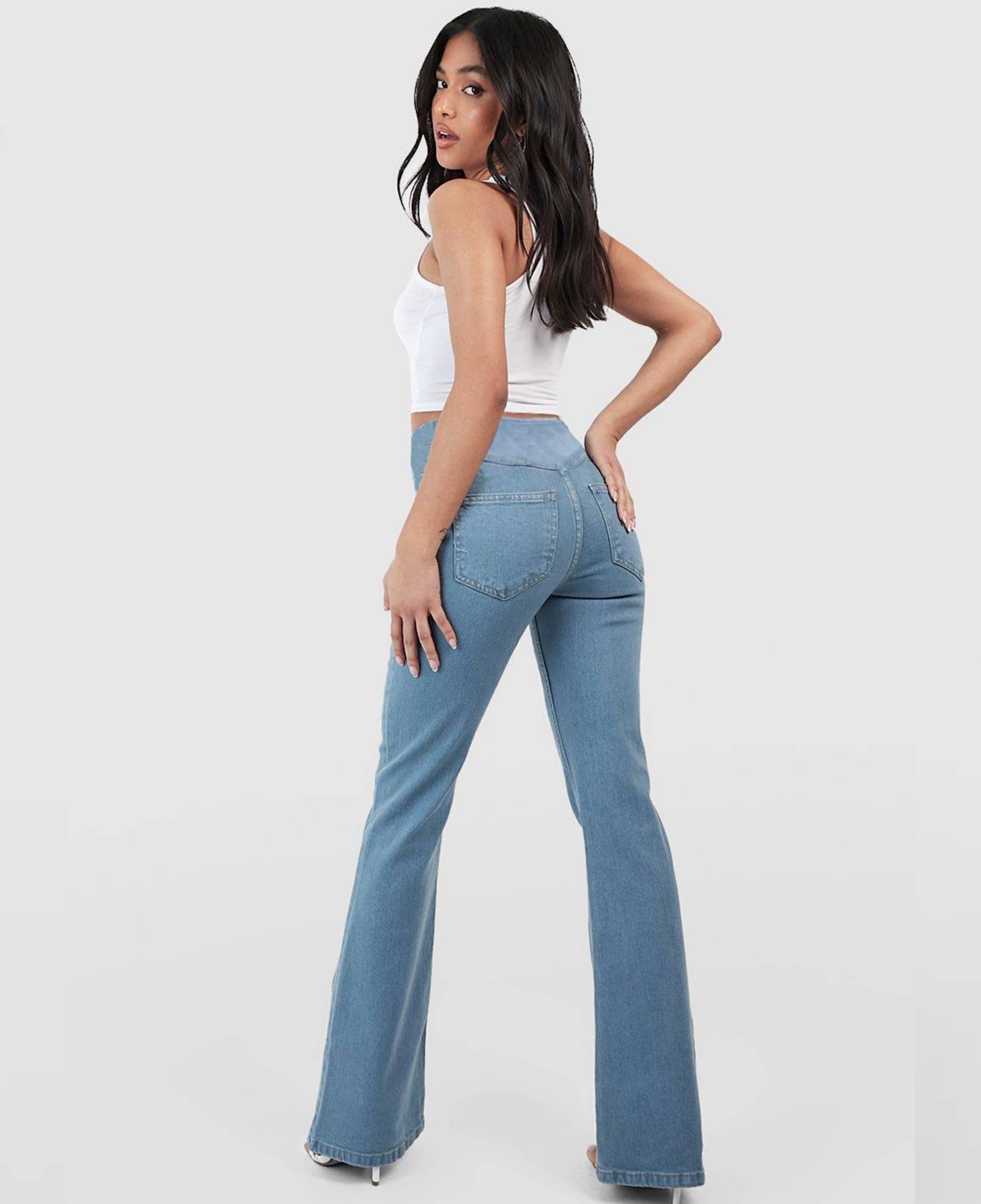 Ruby High-Waisted Jeans - OKOHOKO™ FASHION
