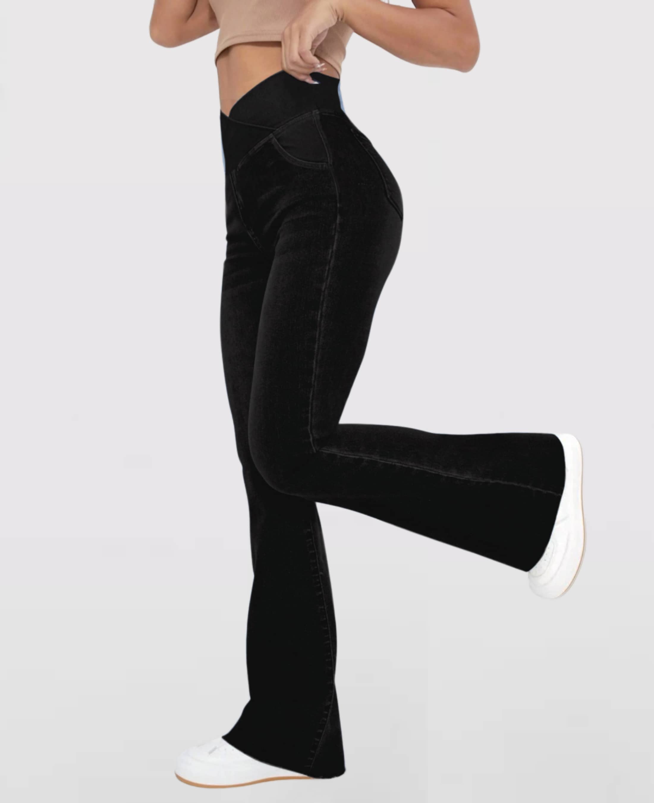 Ruby High-Waisted Jeans Black 0
