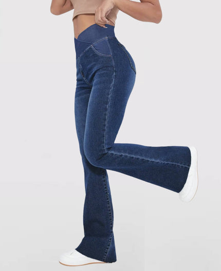 Ruby High-Waisted Jeans Dark Blue 0