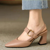 Women’s Orthopedic Heels - Comfort & Elegance Chestnut High Heels