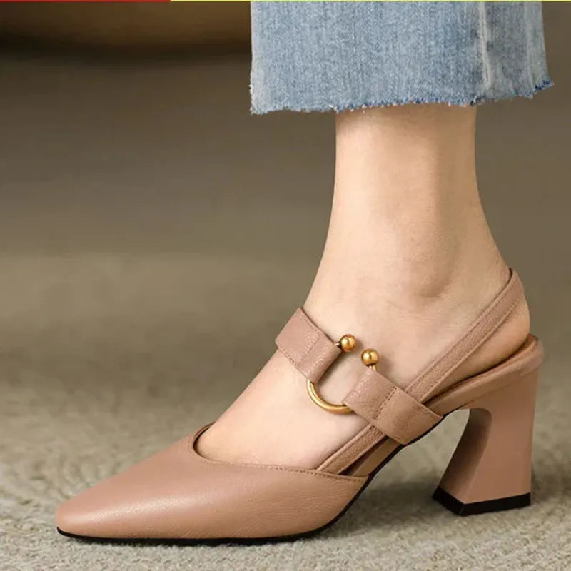 Women’s Orthopedic Heels - Comfort & Elegance Chestnut High Heels