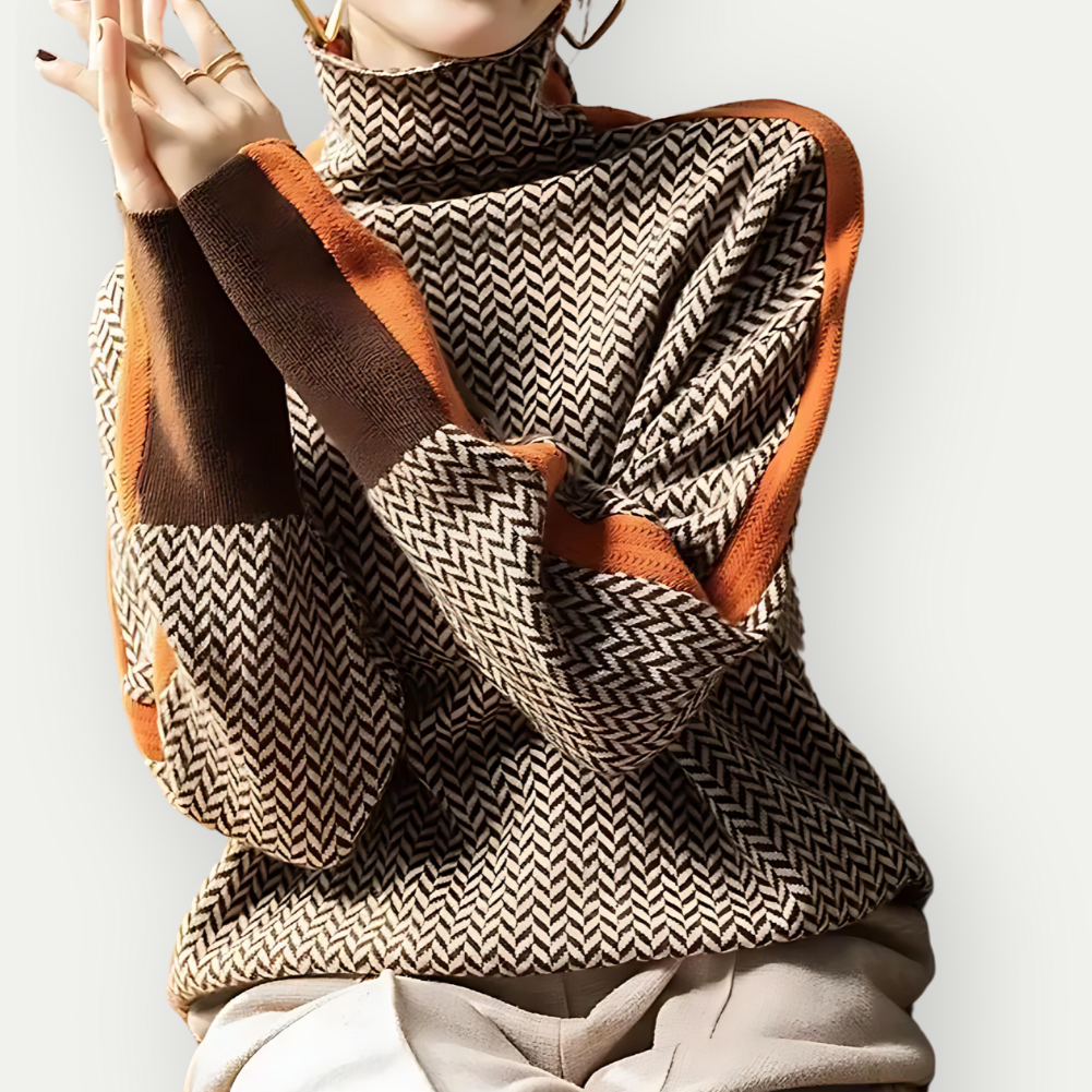 Elia | Turtleneck Sweater Orange Sweaters