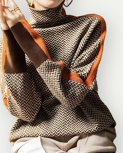 Elia | Turtleneck Sweater Orange Sweaters