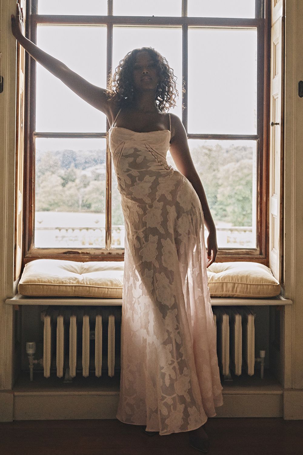Elegant Floral Lace-Up Maxi Dress – Summer Party & Evening Wear Dresses