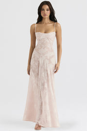 Elegant Floral Lace-Up Maxi Dress – Summer Party & Evening Wear Dresses