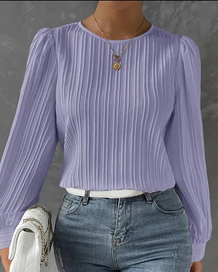 Jayde | Comfy Classic Blouse Violet