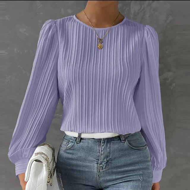 Jayde | Comfy Classic Blouse Violet