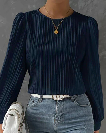 Jayde | Comfy Classic Blouse Marine Blue