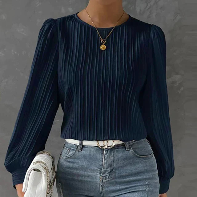 Jayde | Comfy Classic Blouse Marine Blue