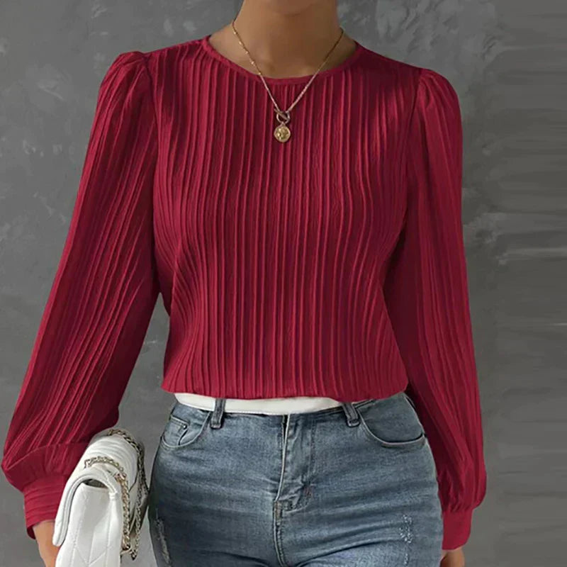 Jayde | Comfy Classic Blouse Red