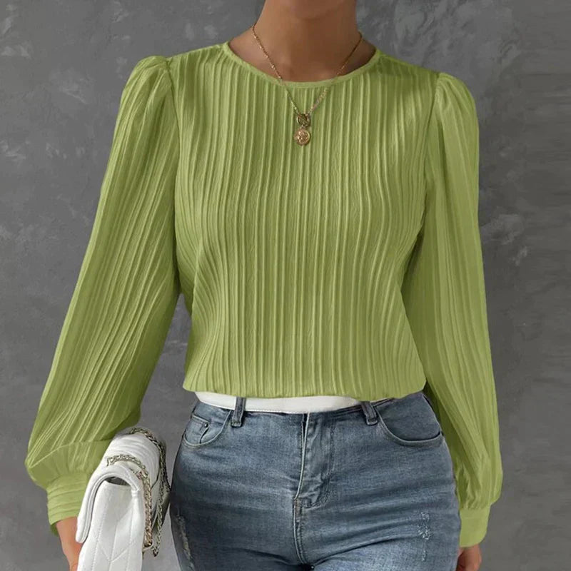 Jayde | Comfy Classic Blouse Green