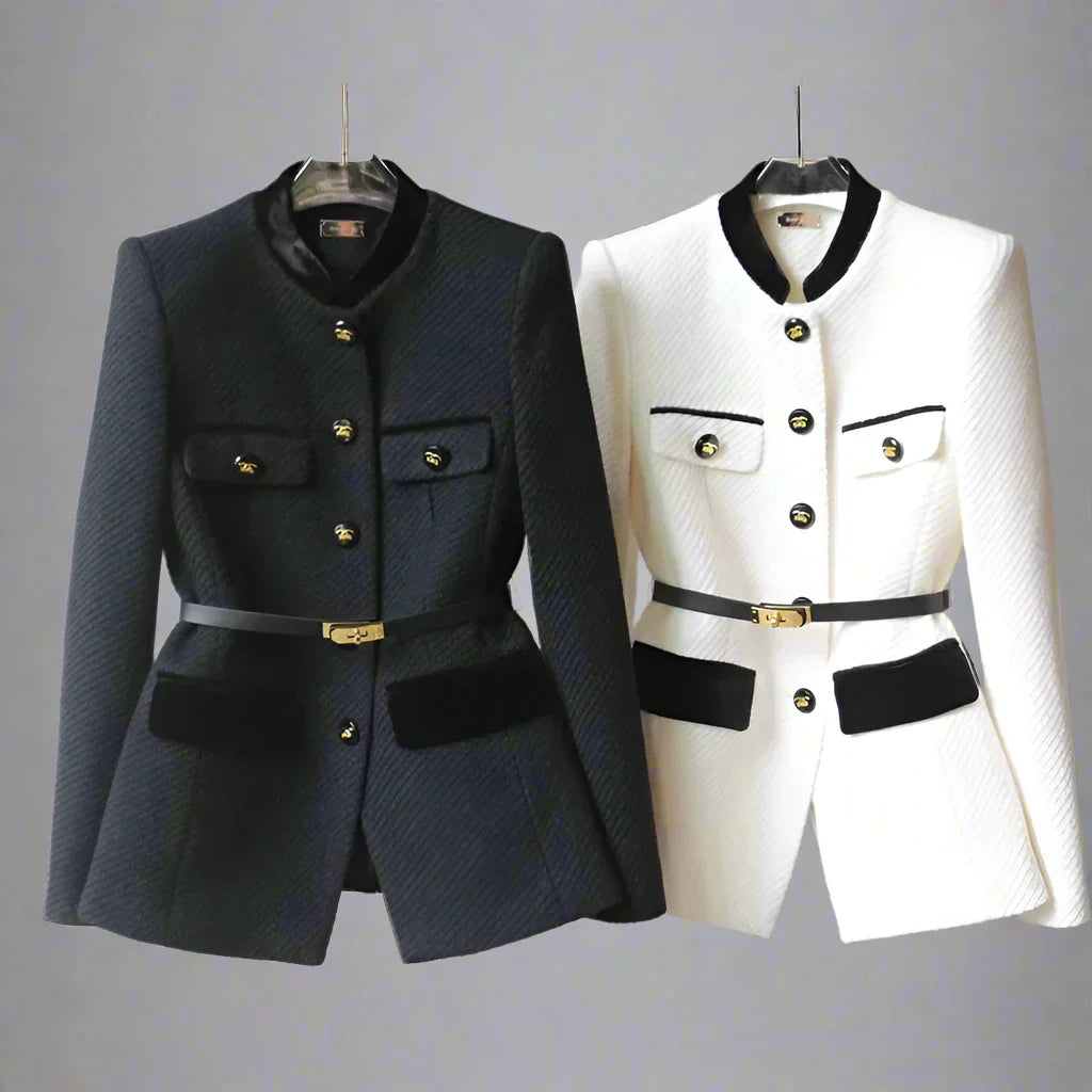 Elegant Wool-Blend Office Jacket Jackets