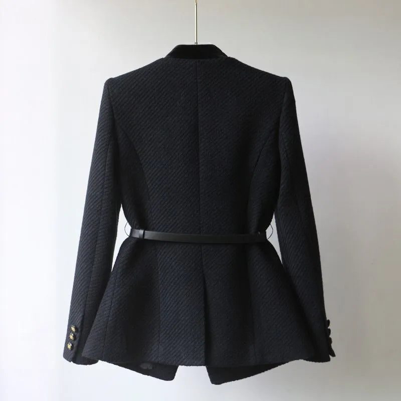 Elegant Wool-Blend Office Jacket Jackets