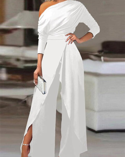 Lina I Elegant Special Occasion Jumpsuit White Jumpsuits