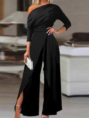 Lina I Elegant Special Occasion Jumpsuit Black Jumpsuits