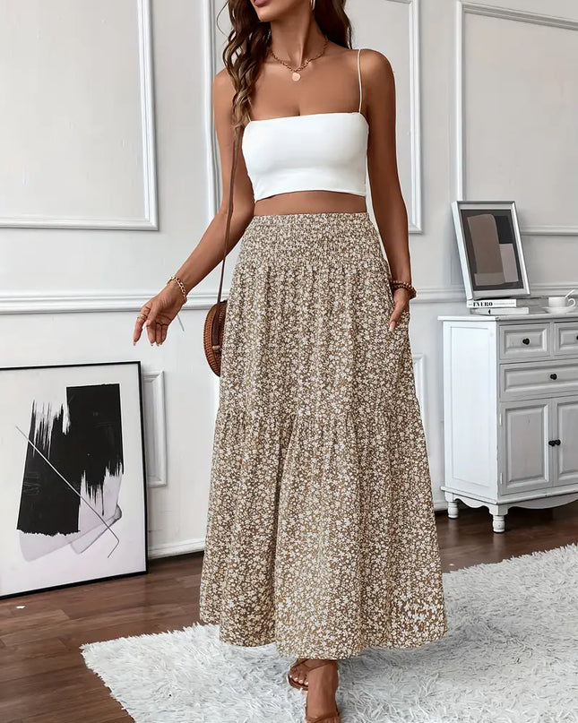 Elena Ditsy Floral Skirt