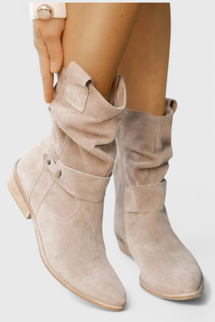 Aira Classic Suede Ankle Booties Boots