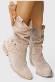 Aira Classic Suede Ankle Booties Boots