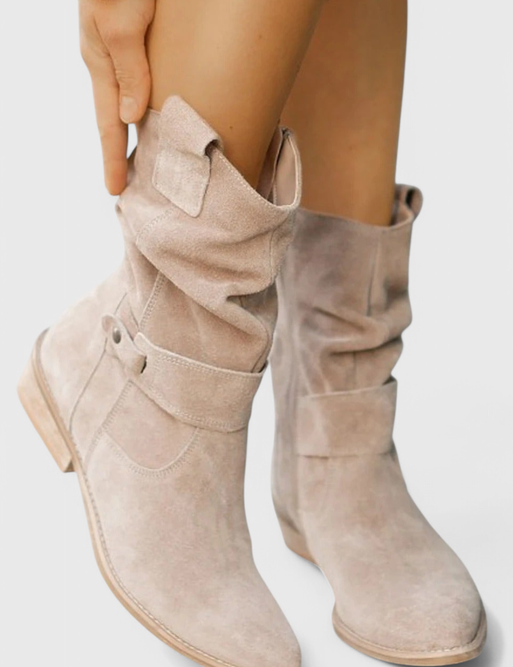 Aira Classic Suede Ankle Booties Boots