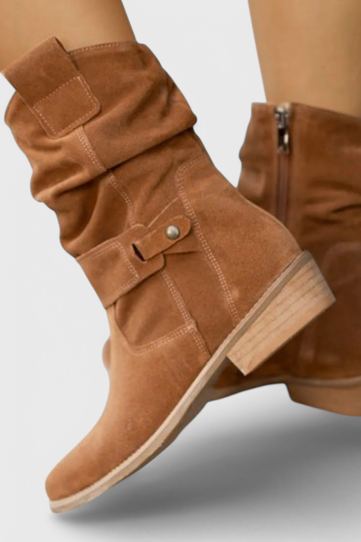 Aira Classic Suede Ankle Booties Boots