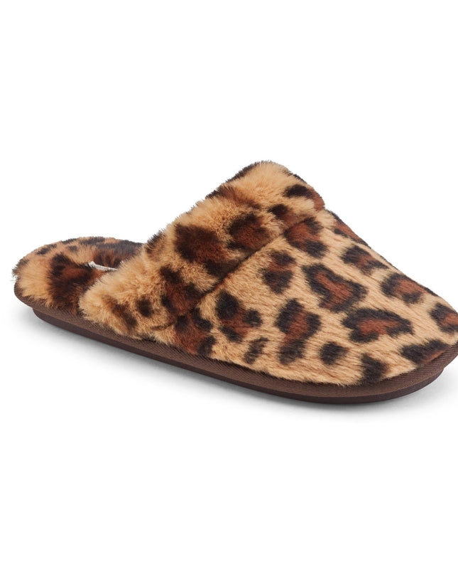 Minou Mule Leopard Warm & Fuzzy