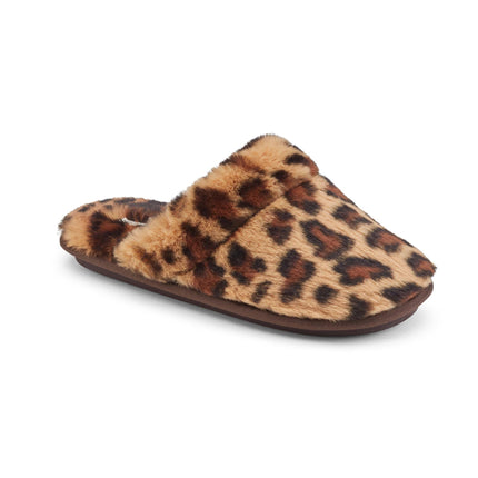 Minou Mule Leopard Warm & Fuzzy