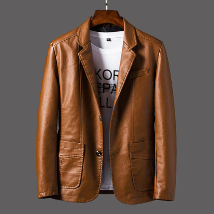 Classic Leather Jacket Marron Leather Jacket