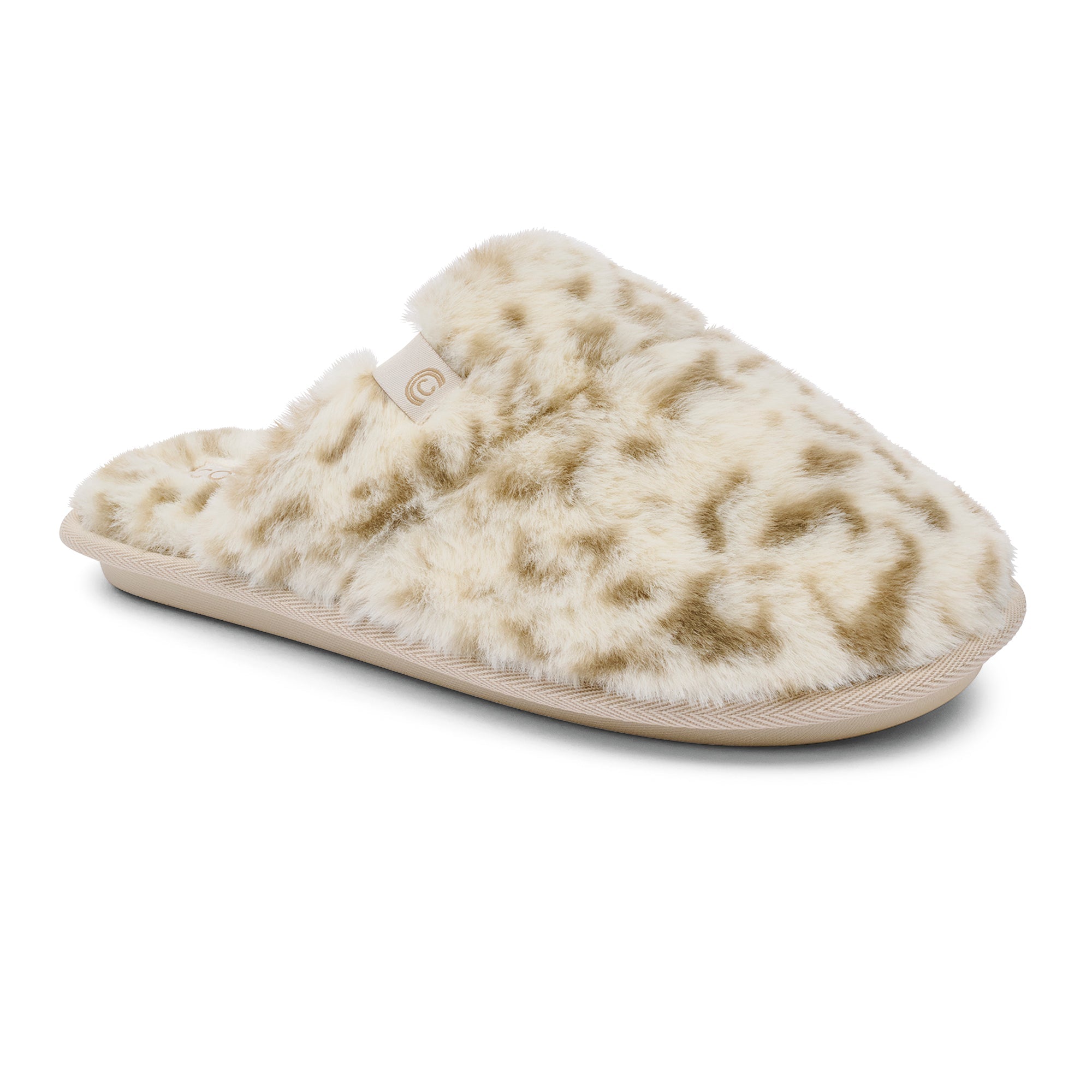 Women's Cozy Minou Mule Slippers - Indoor Outdoor Snow Leopard Slippers