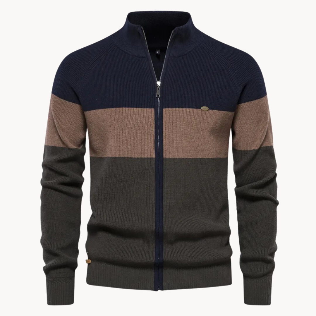 Edy - Fall Zip Cardigan Navy blue