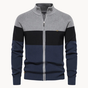 Edy - Fall Zip Cardigan Grey