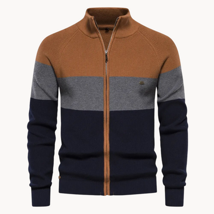 Edy - Fall Zip Cardigan Orange