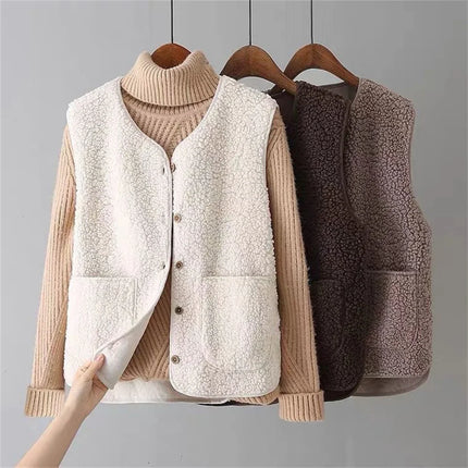 Sienna | Luxurious Fleece Cardigan Beige Cardigan