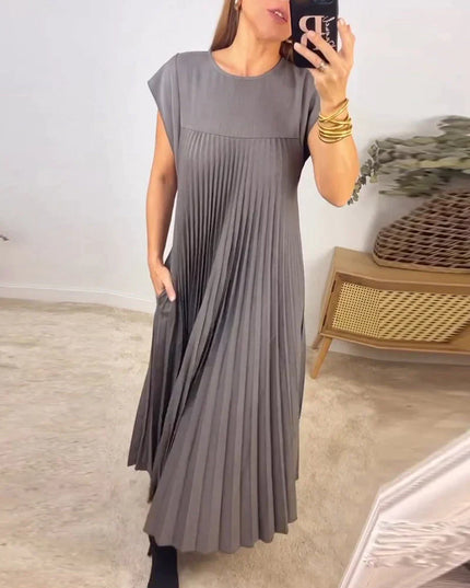 Gisela- Pleated Midi Dress Dress