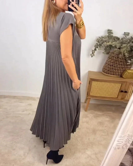 Gisela- Pleated Midi Dress Dress