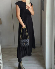 Gisela- Pleated Midi Dress Dress