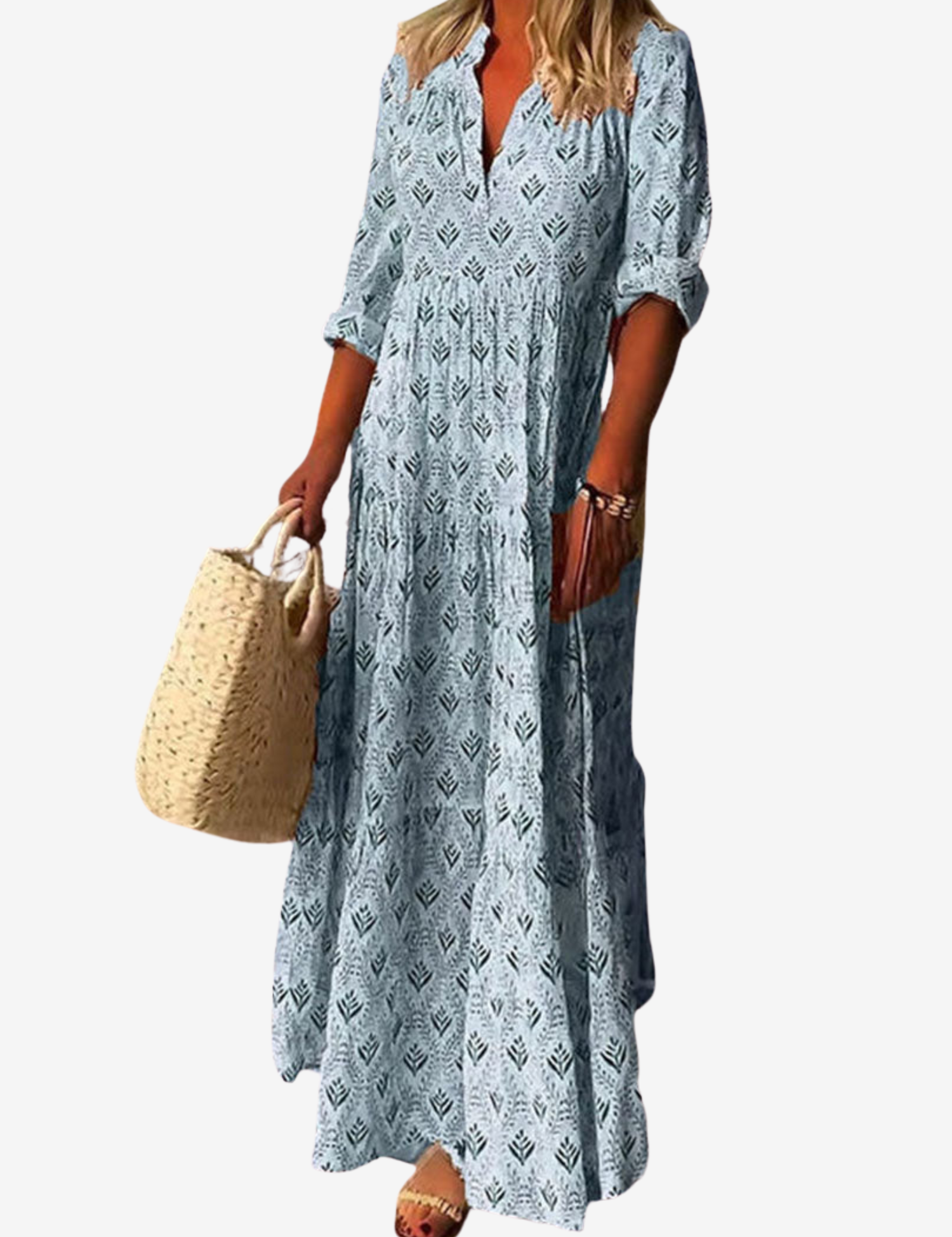 Christel | Elegant Belly-Covering Dress - OKOHOKO™ FASHION