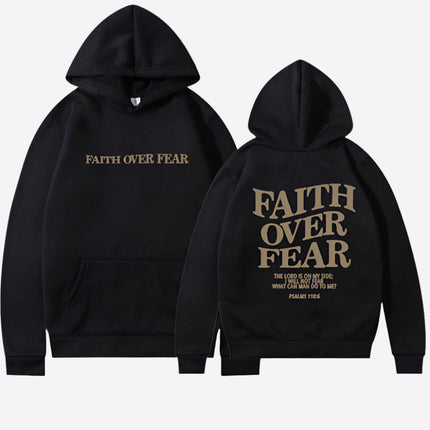Faith Over Fear Hoodie Black Hoodie