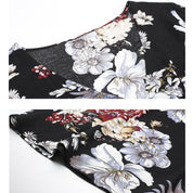 Floral V-Neck Summer Beach Dress Dresses