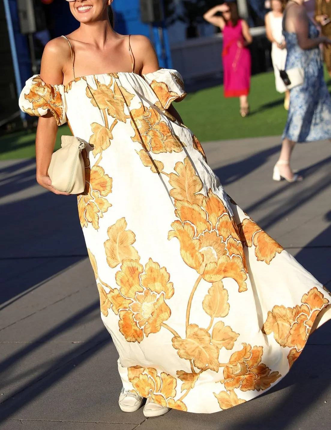 Floral Print Sling Dress Dresses